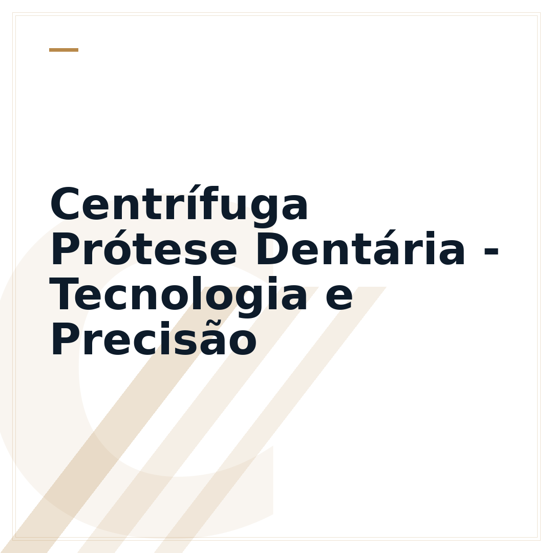 Centrífuga Prótese Dentária - Tecnologia e Precisão