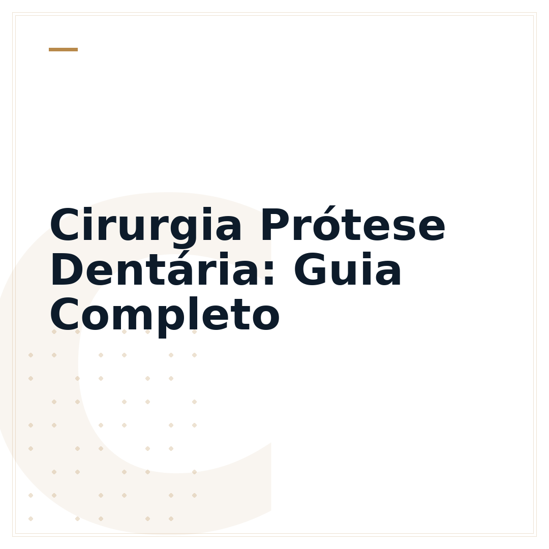 Cirurgia Prótese Dentária: Guia Completo