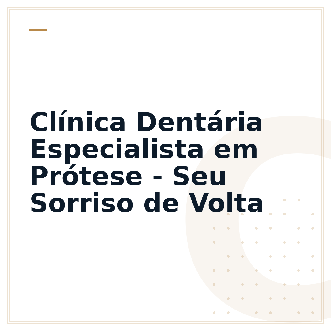 Clínica Dentária Especialista em Prótese - Seu Sorriso de Volta