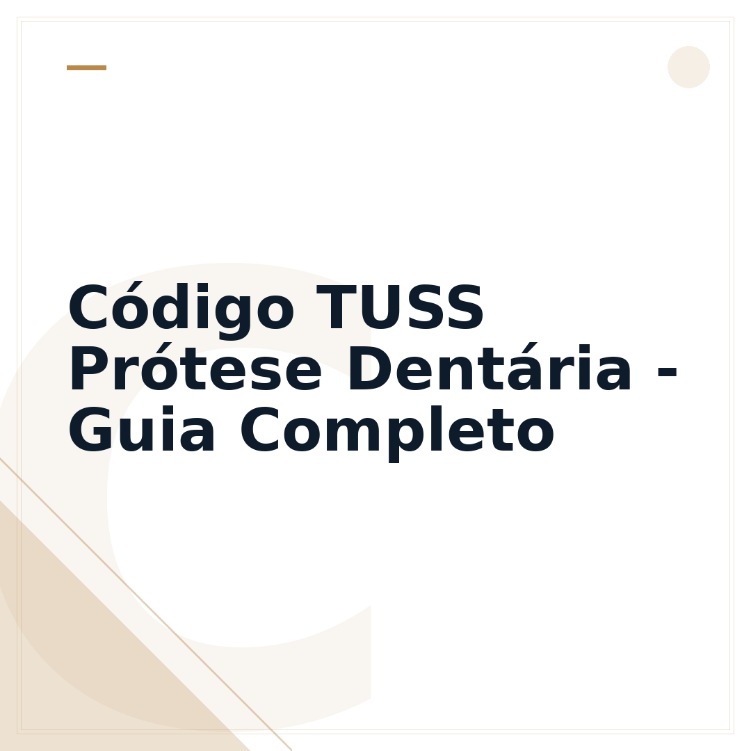 Código TUSS Prótese Dentária - Guia Completo