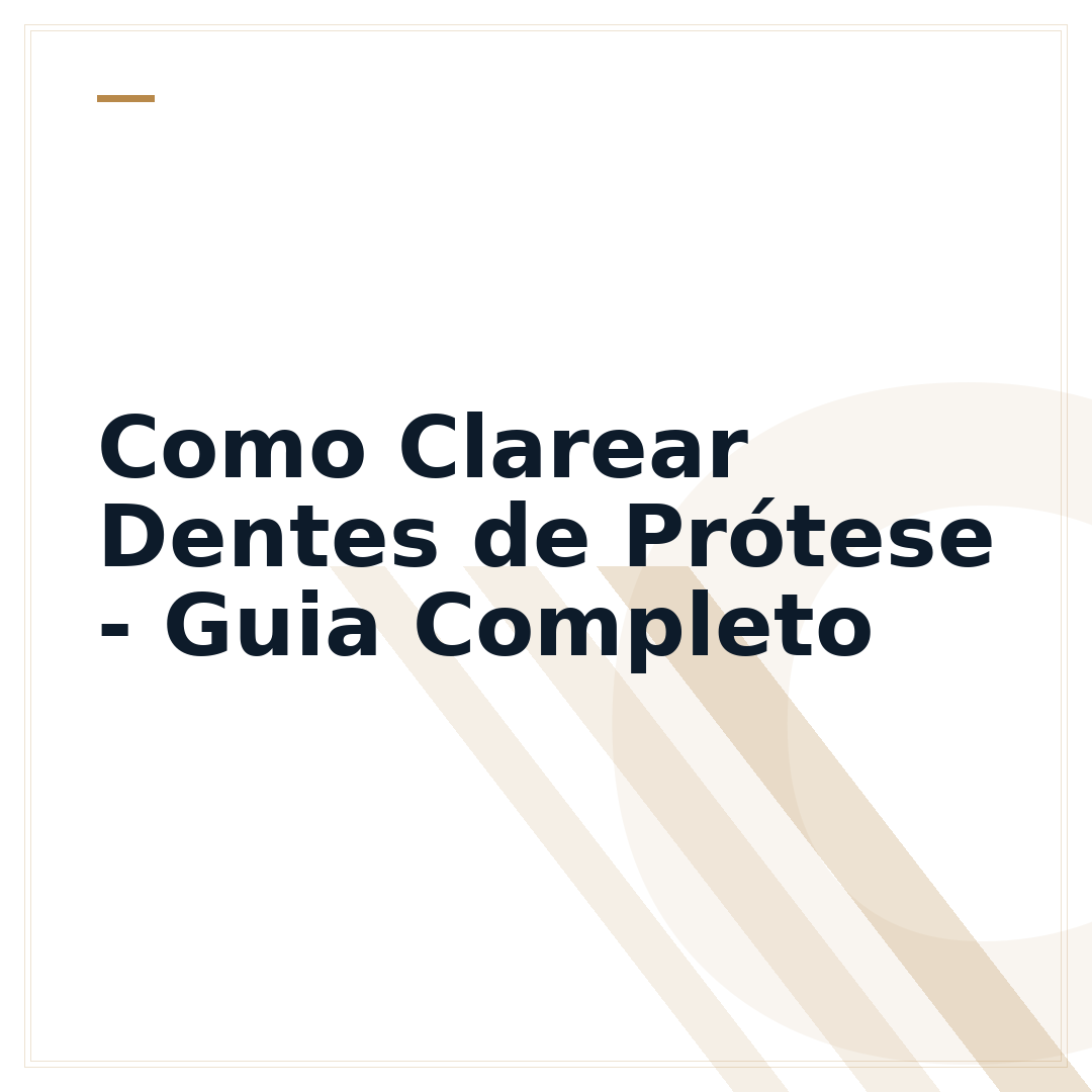 Como Clarear Dentes de Prótese - Guia Completo