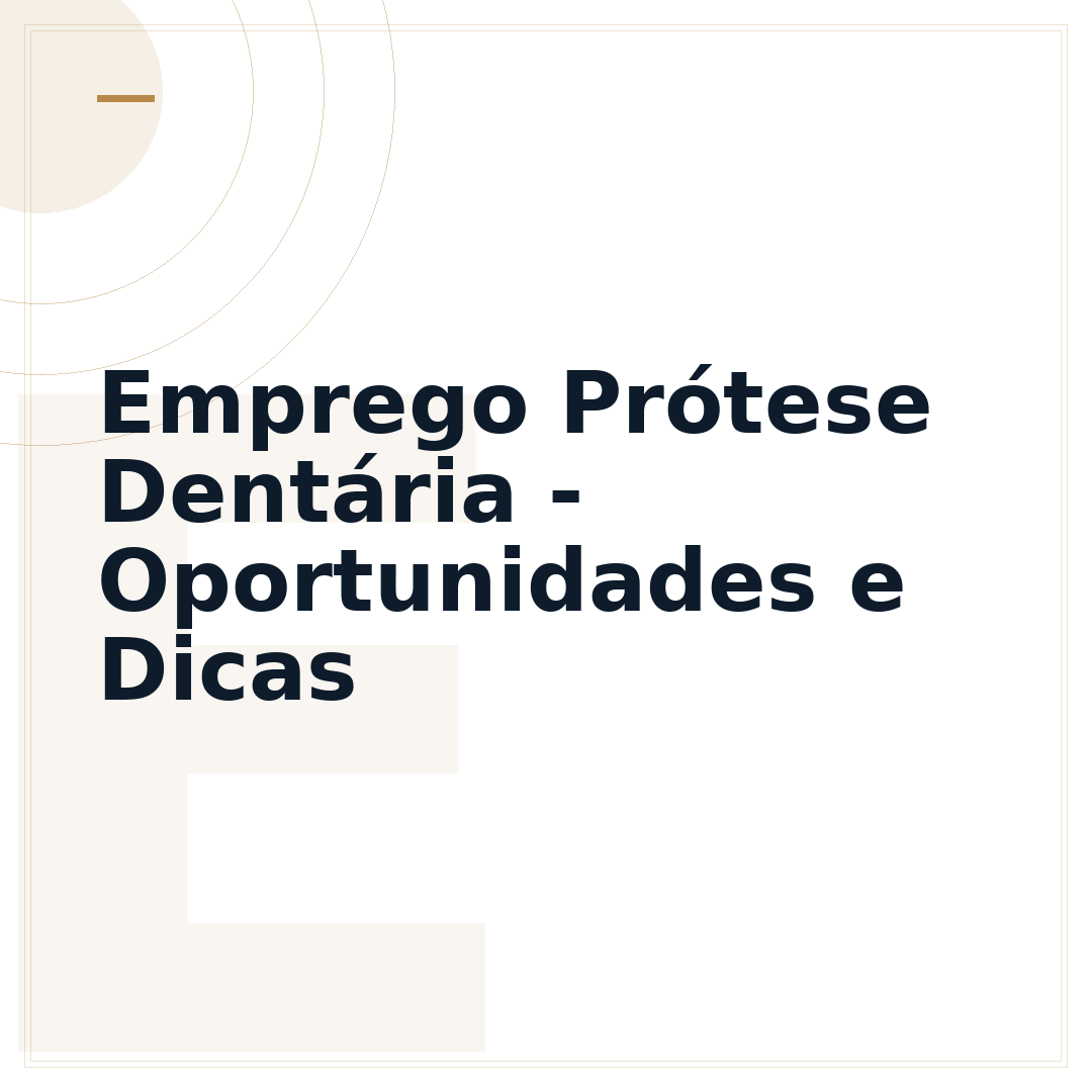 Emprego Prótese Dentária - Oportunidades e Dicas