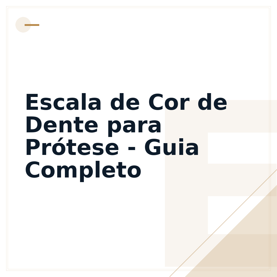 Escala de Cor de Dente para Prótese - Guia Completo
