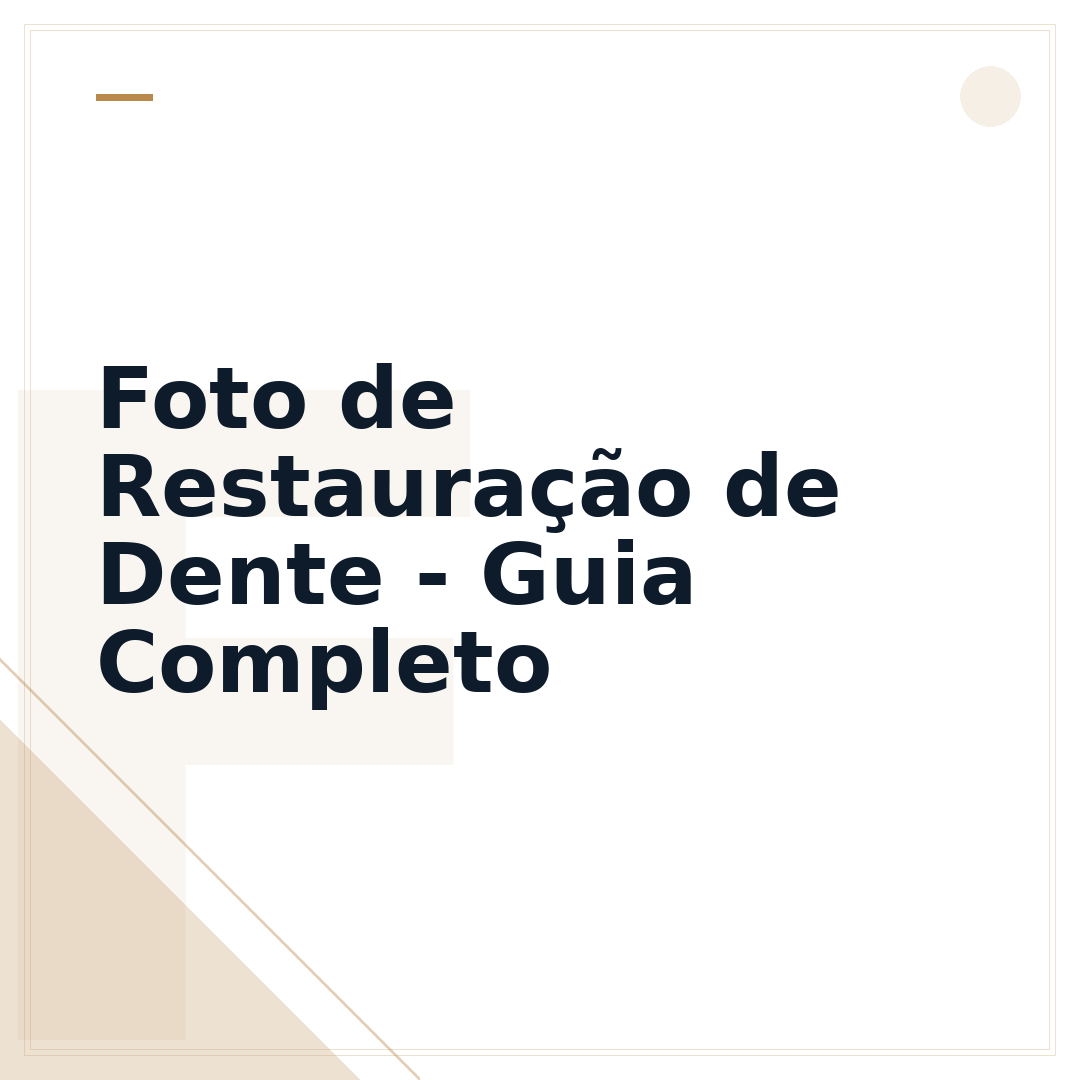 Foto de Restauração de Dente - Guia Completo