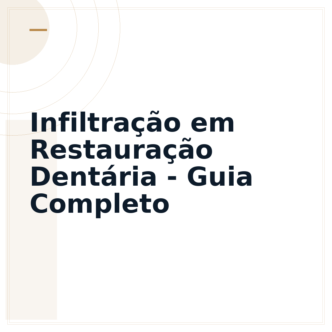 Infiltração em Restauração Dentária - Guia Completo