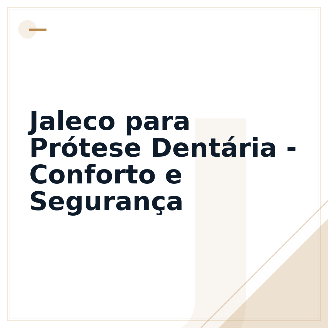 Jaleco para Prótese Dentária - Conforto e Segurança