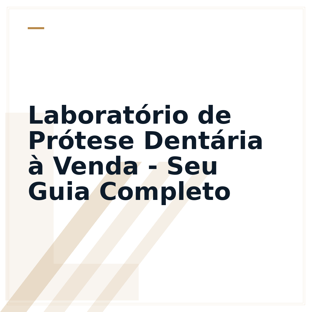 Laboratório de Prótese Dentária à Venda - Seu Guia Completo