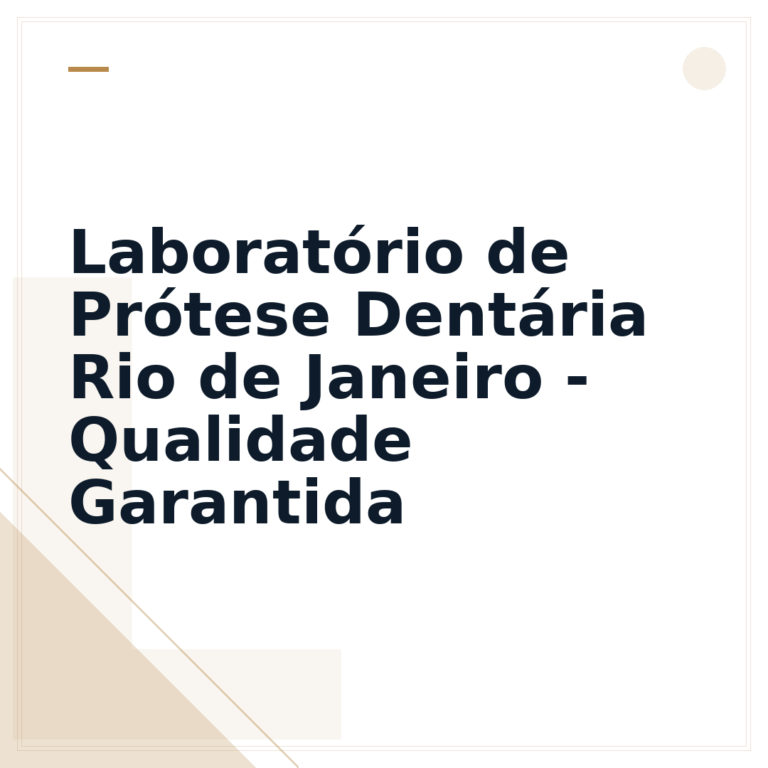 Laboratório de Prótese Dentária Rio de Janeiro - Qualidade Garantida