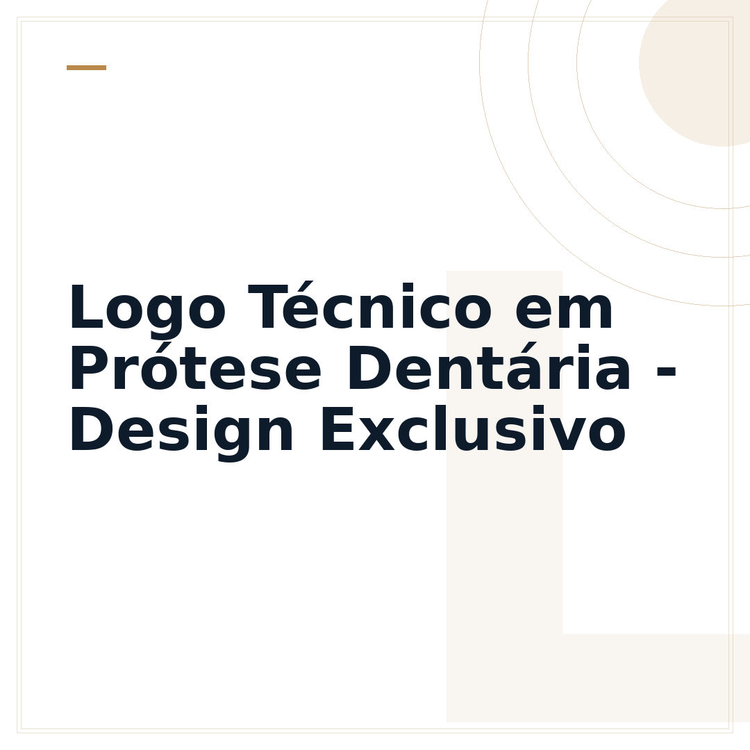 Logo Técnico em Prótese Dentária - Design Exclusivo