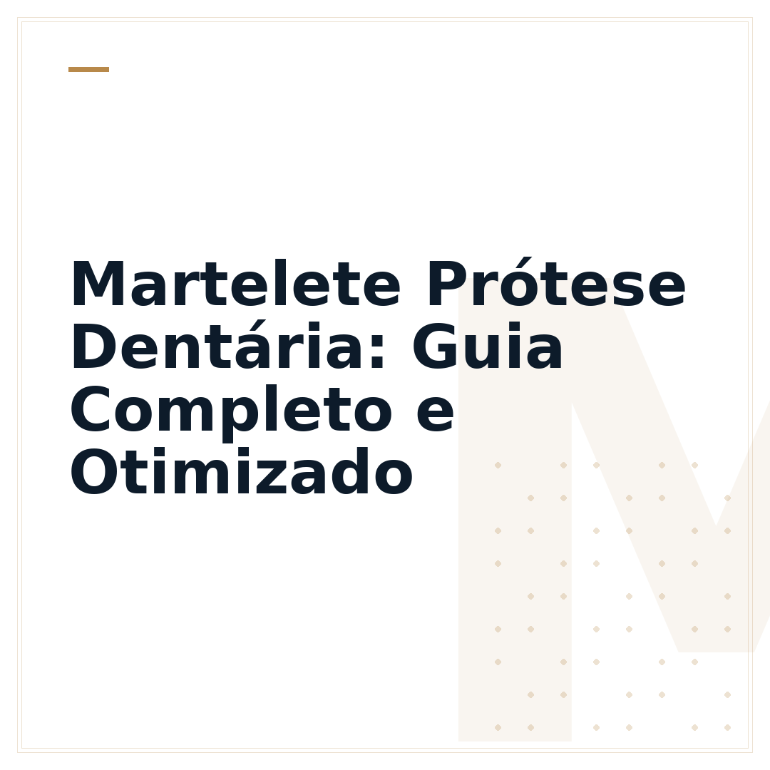 Martelete Prótese Dentária: Guia Completo e Otimizado