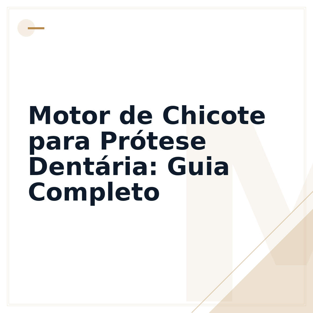 Motor de Chicote para Prótese Dentária: Guia Completo