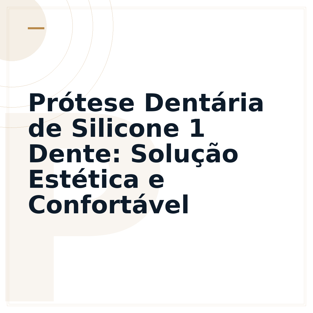 Prótese Dentária de Silicone 1 Dente: Solução Estética e Confortável
