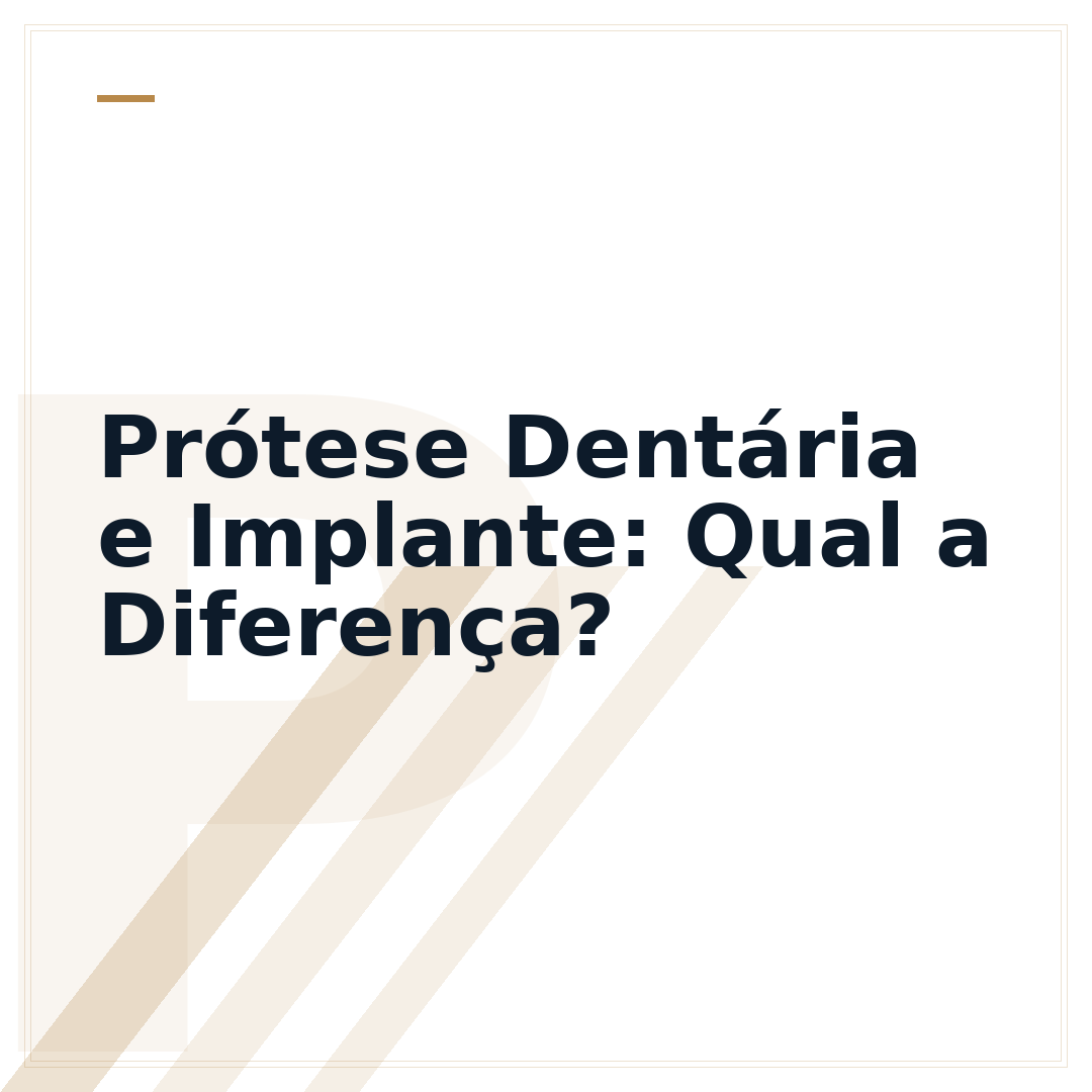 Prótese Dentária e Implante: Qual a Diferença?