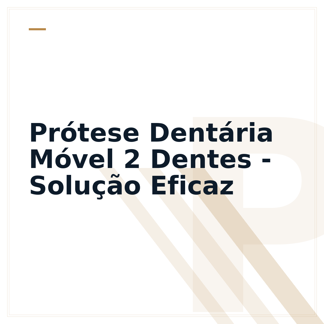 Prótese Dentária Móvel 2 Dentes - Solução Eficaz