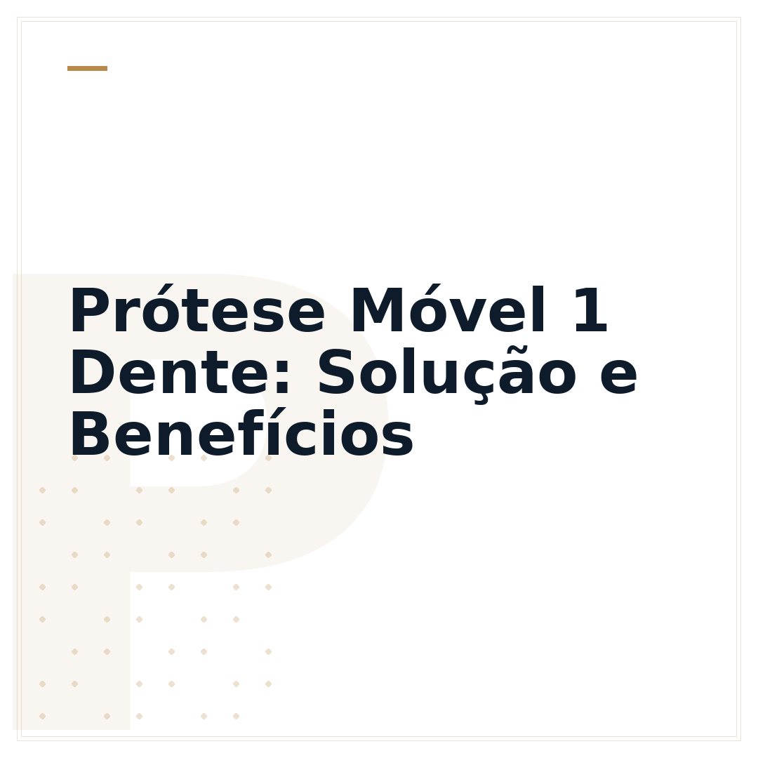 Prótese Móvel 1 Dente: Solução e Benefícios