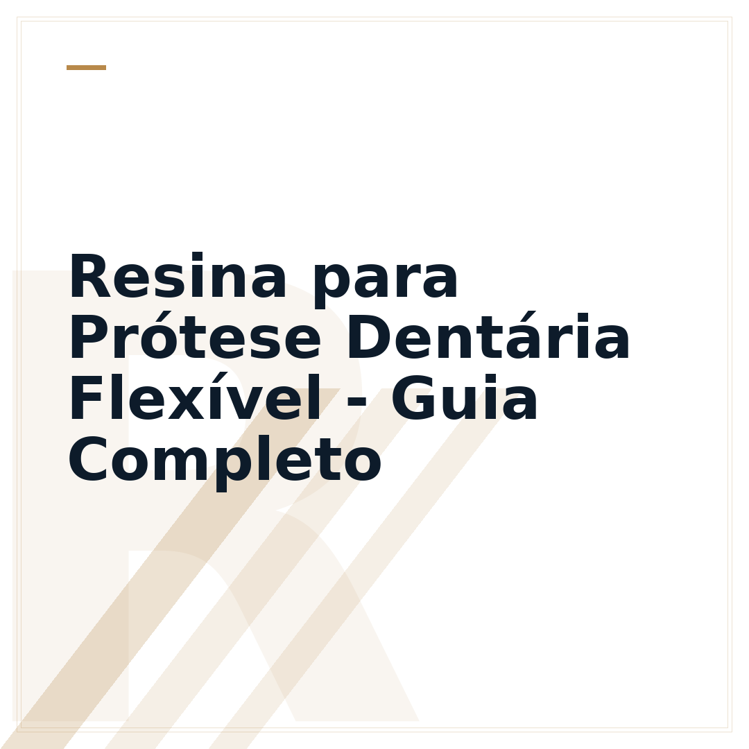 Resina para Prótese Dentária Flexível - Guia Completo