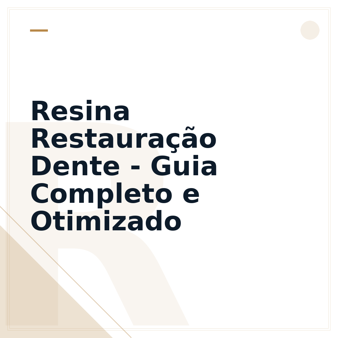 Resina Restauração Dente - Guia Completo e Otimizado