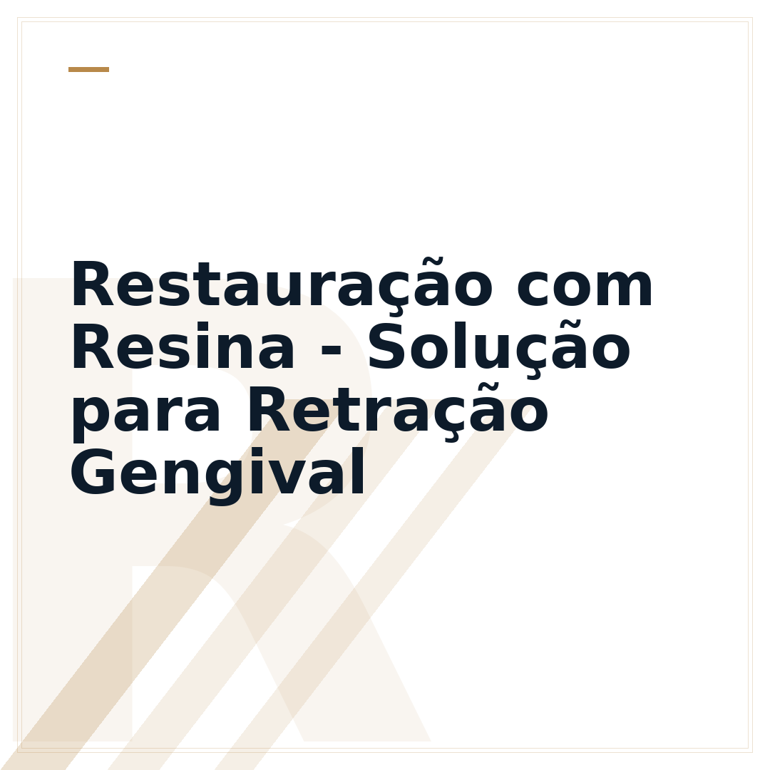 Restauração com Resina - Solução para Retração Gengival