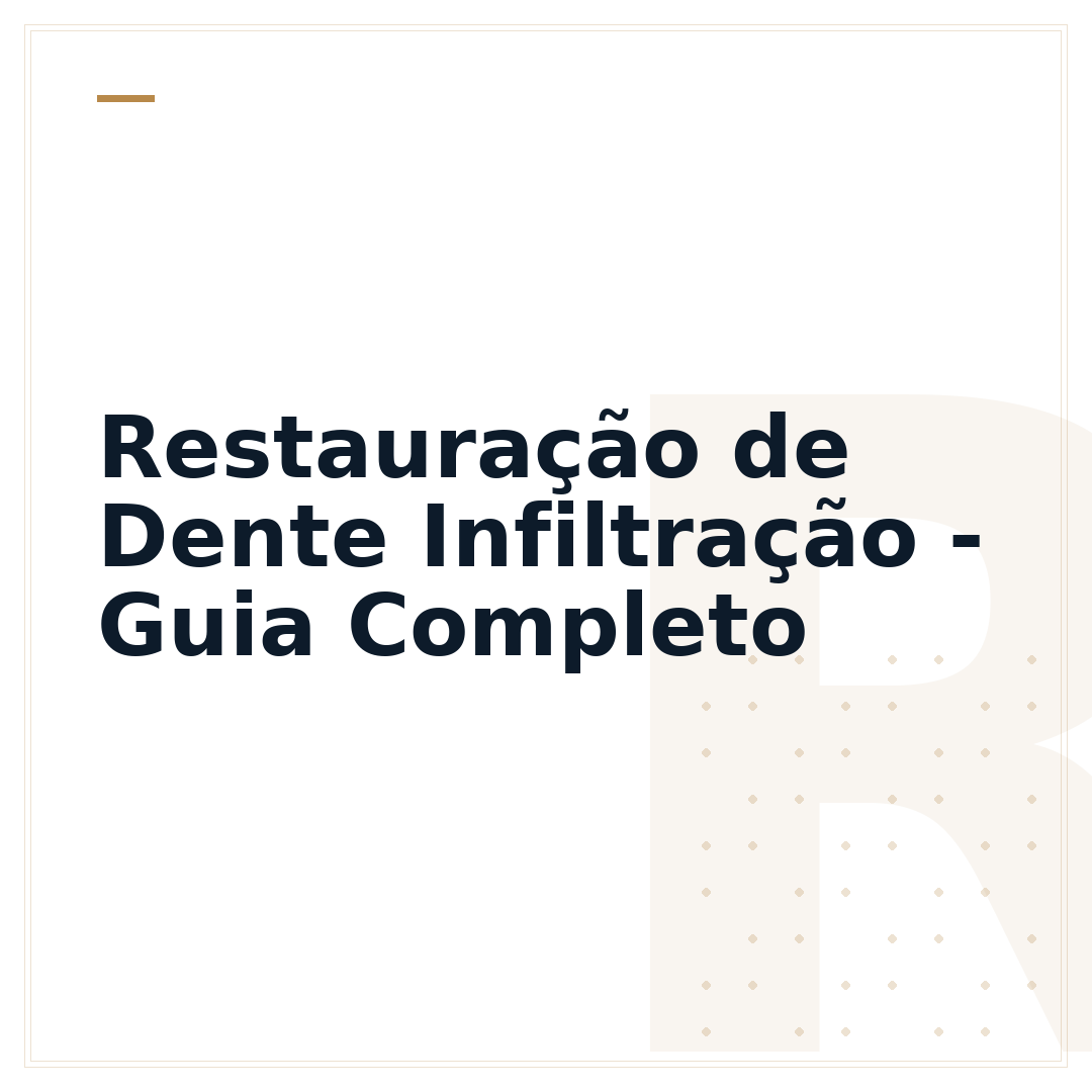 Restauração de Dente Infiltração - Guia Completo