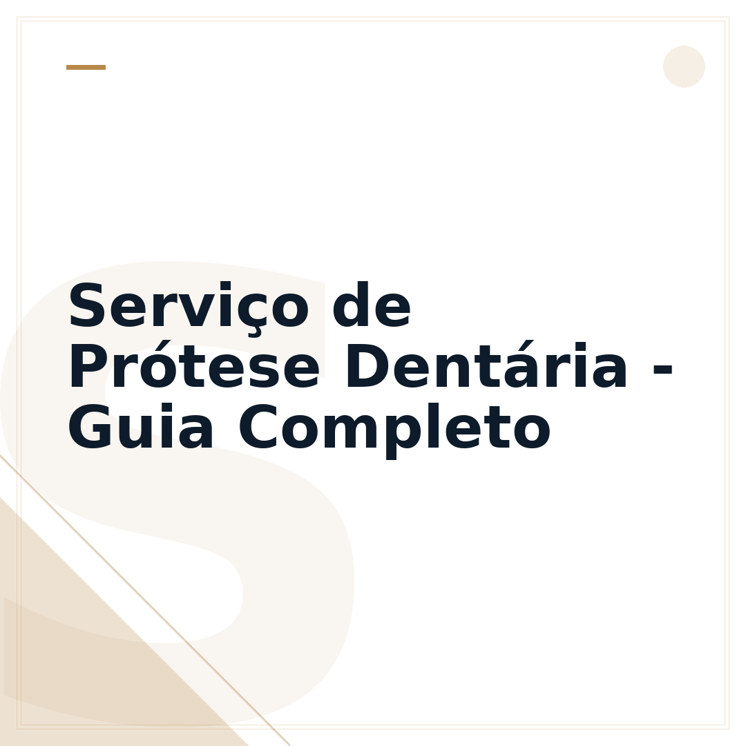 Serviço de Prótese Dentária - Guia Completo