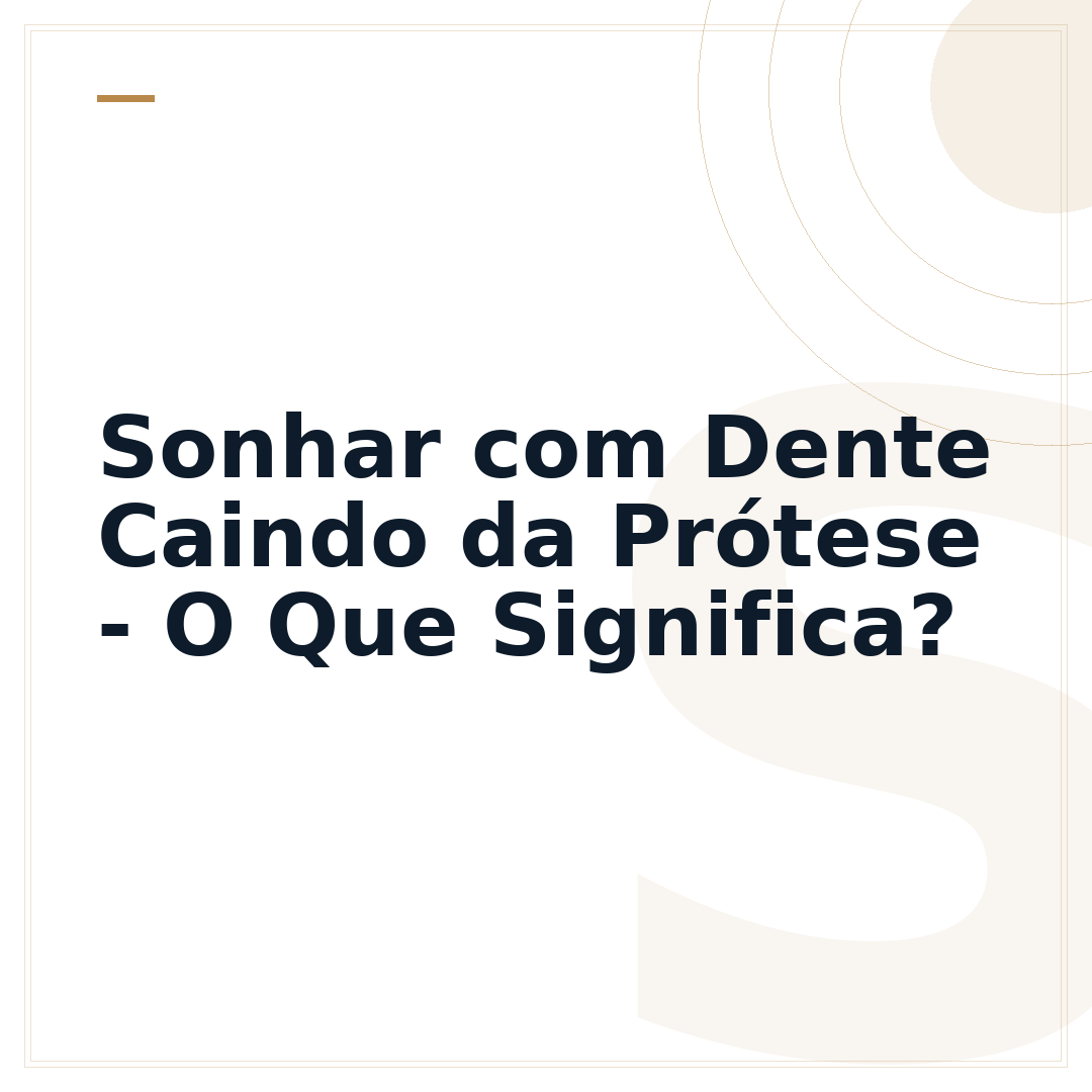 Sonhar com Dente Caindo da Prótese - O Que Significa?