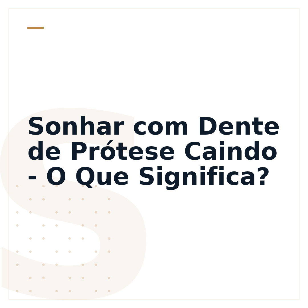 Sonhar com Dente de Prótese Caindo - O Que Significa?
