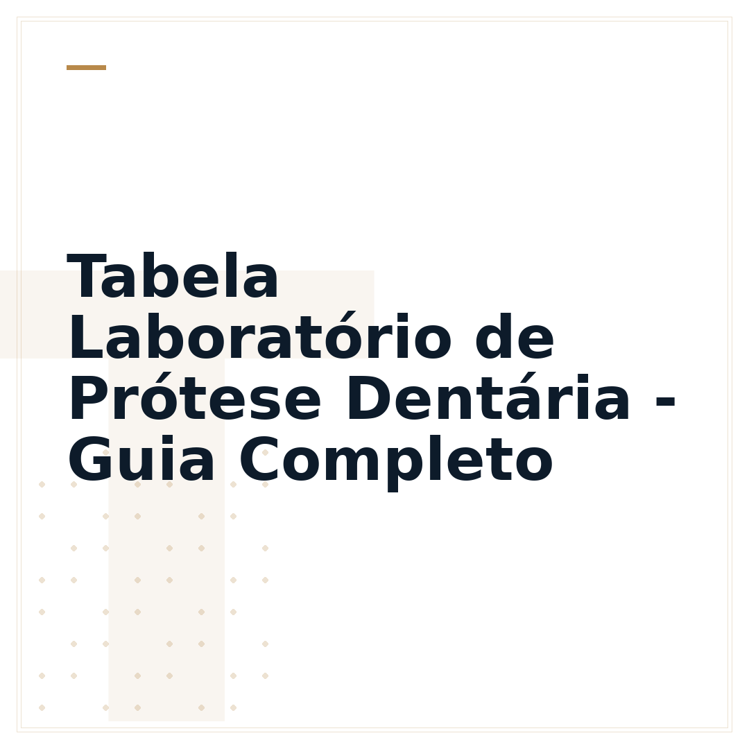 Tabela Laboratório de Prótese Dentária - Guia Completo