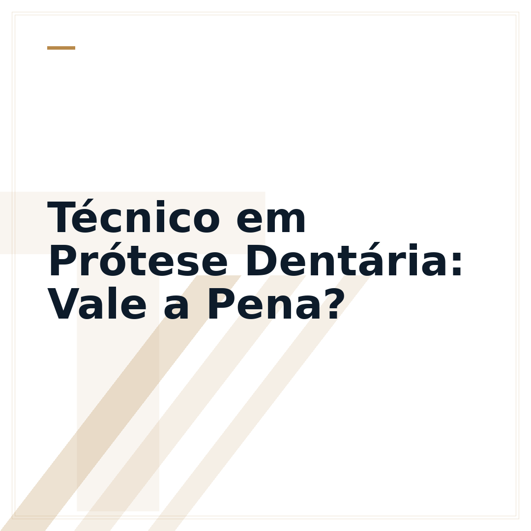 Técnico em Prótese Dentária: Vale a Pena?